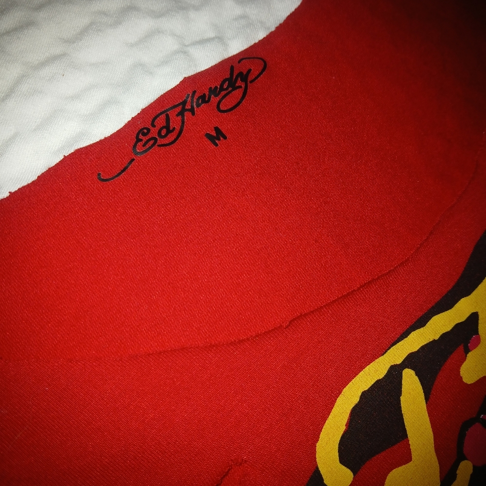 Ed Hardy Red Graphic Tee - Picture 3 of 5